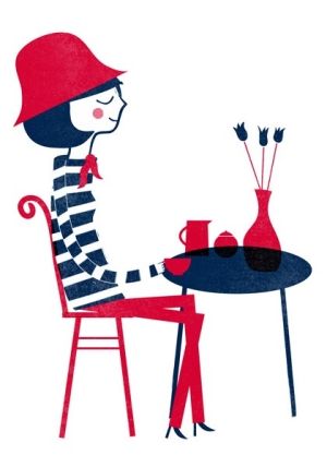 300x428 Paris Get Your Striped Shirts On Girlfriends! Drawing