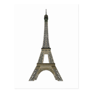 307x307 Eiffel Tower Drawing Postcards Zazzle