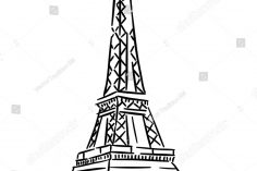 236x157 Paris Eiffel Tower Simple Drawing Abstract Step