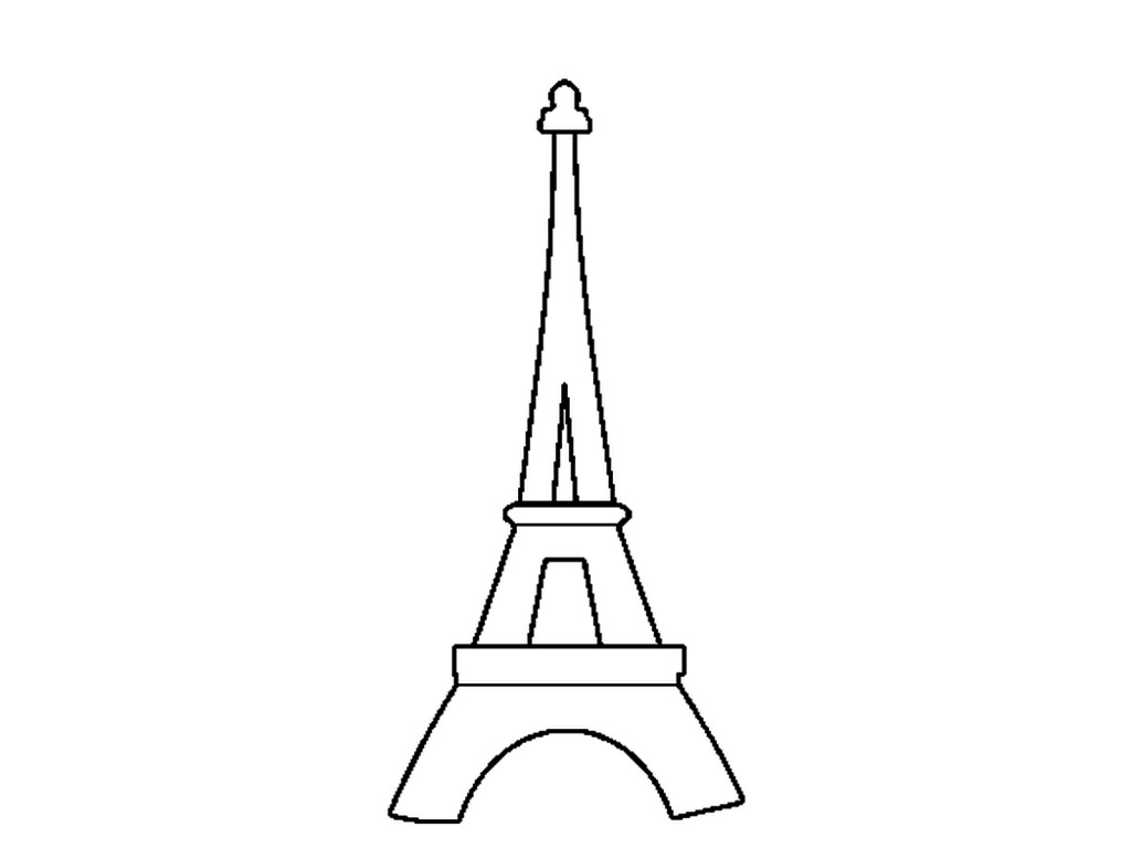 Paris Eiffel Tower Drawing Easy | Free download on ClipArtMag