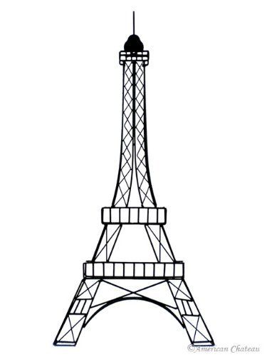 Paris Eiffel Tower Drawing Easy | Free download on ClipArtMag