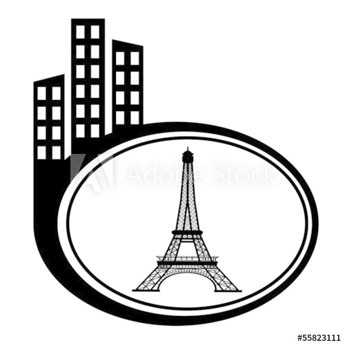 500x500 Eiffel Tower In Paris, France City Pointer