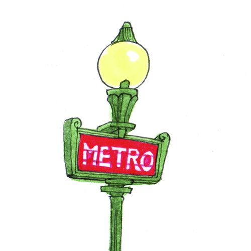 500x500 Kanako Paris Metro Kanako Illustration Dibujos, Pintura