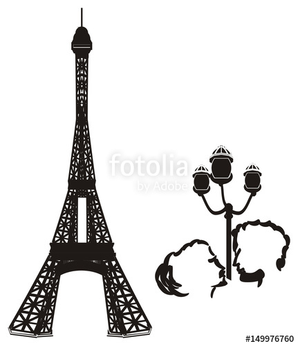 431x500 Paris, France, Eiffel Tower, Symbol, Illustration, Cartoon, Mettal