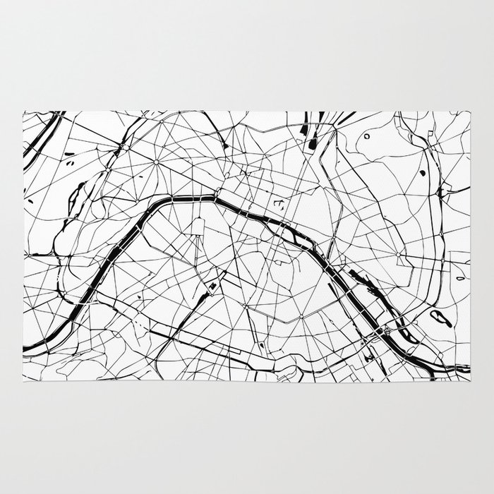 700x700 Paris France Minimal Street Map