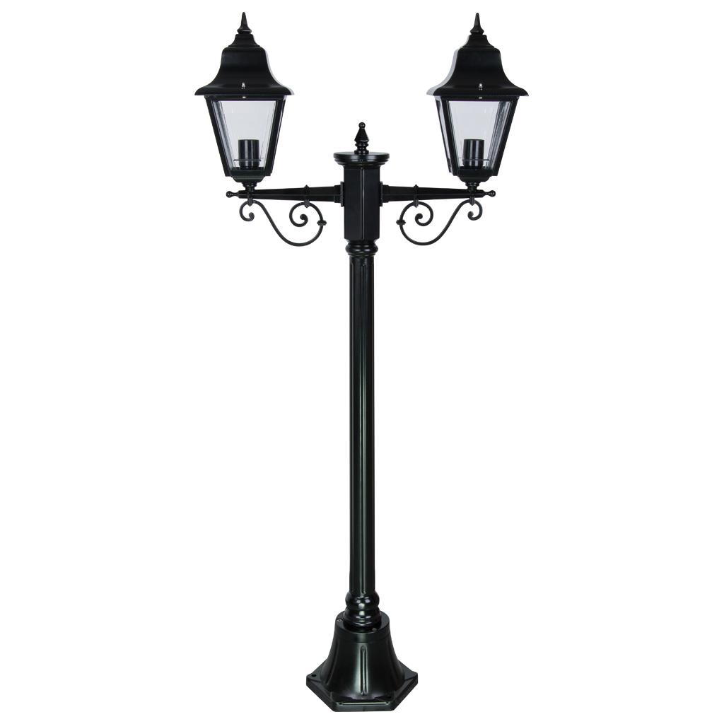 1024x1024 Paris Twin Head Short Post Light Black