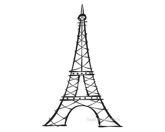 Paris Tower Drawing
