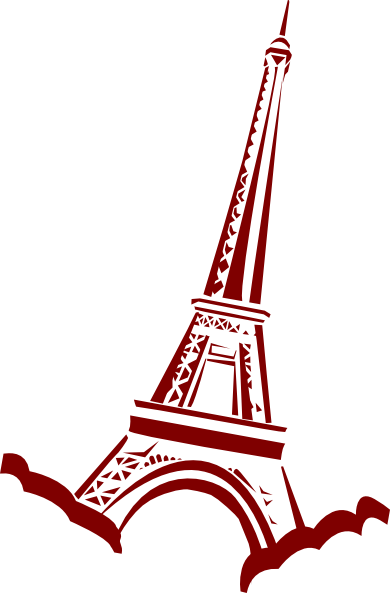 390x593 Eiffel Tower Line Drawing Clipart Free Clip Art Images Image