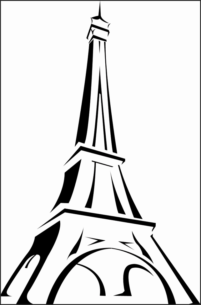 643x972 Simple Eiffel Tower Drawing Bslff Elegant How To Draw Very Easy