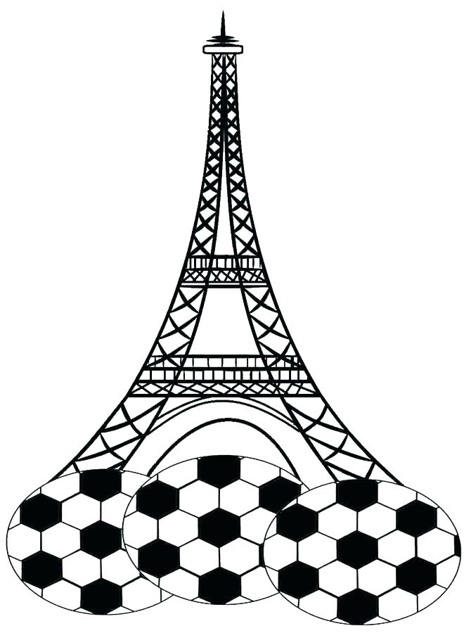 660x900 Eiffel Tower Template Drawing