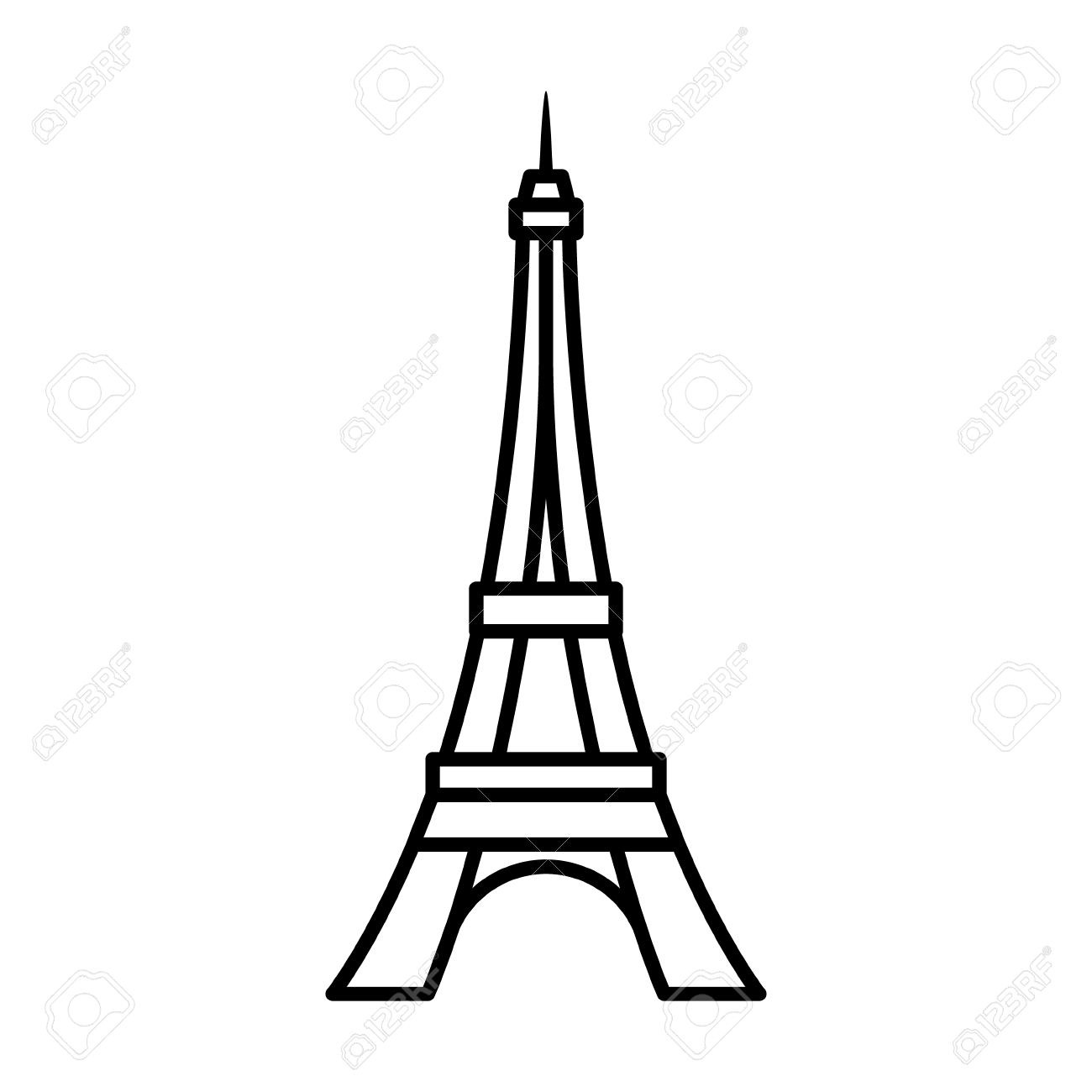 1300x1300 Assorted Personal Eiffel Tower Cartoon Drawing Eiffel Tower