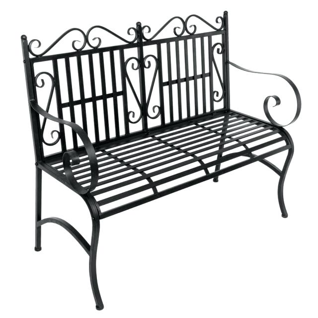 640x640 Outdoor Bench Patio Metal Garden Furniture Deck Porch Seat