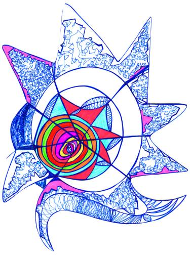 375x512 Alien Series Park Life Drawing