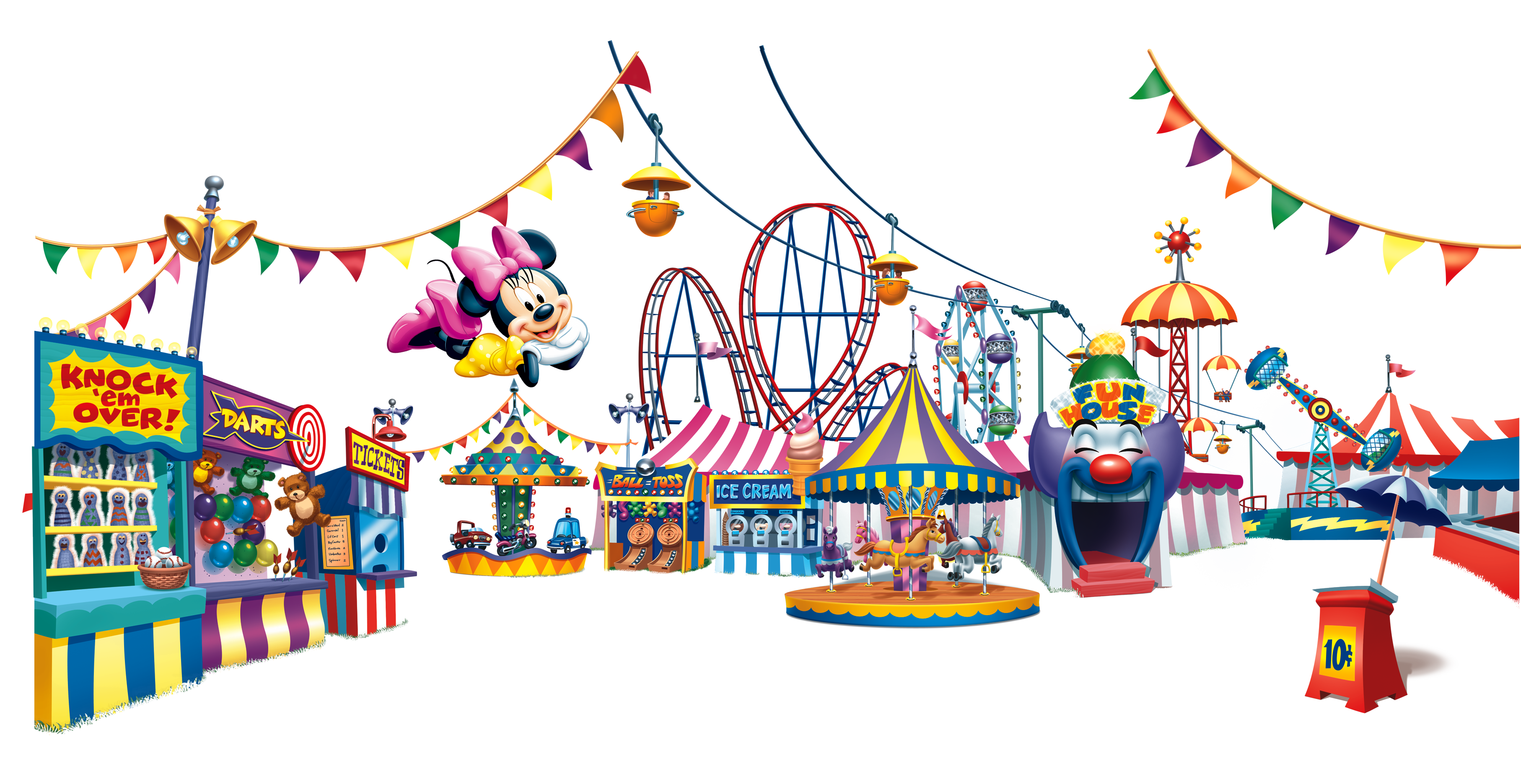3629x1871 Collection Of Free Carousel Drawing Amusement Park Download On Ui Ex