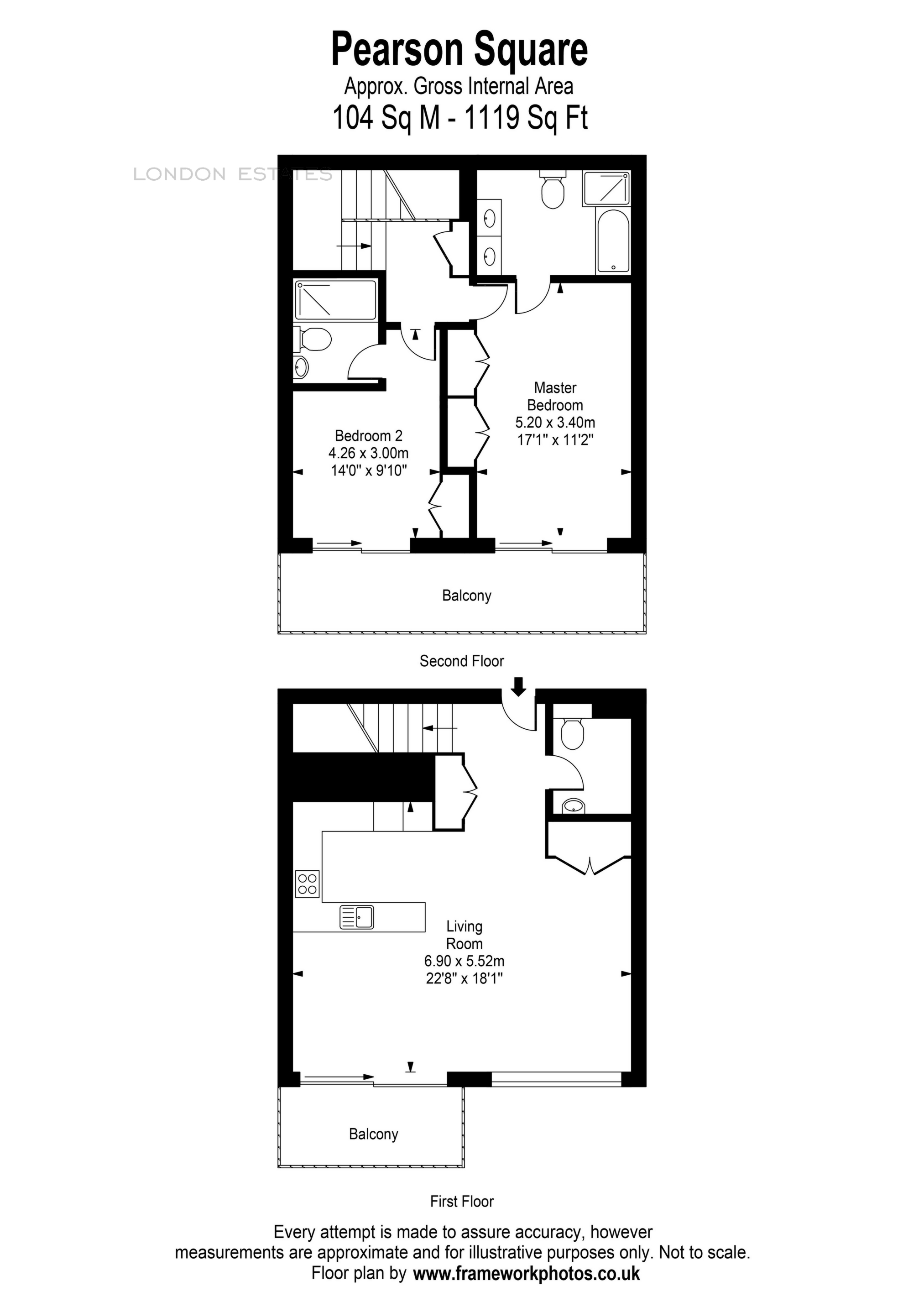 2025x2864 Property To Rent Pearson Square, Fitzrovia, Bedroom