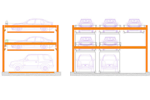 600x400 Puzzle Car Parking System Manufacturer In Mumb India