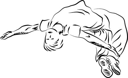 450x275 set of parkour jump silhouette urban sport park for young people