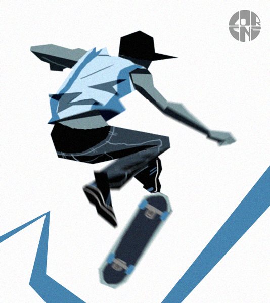 534x600 urban doodles skating and parkour on behance