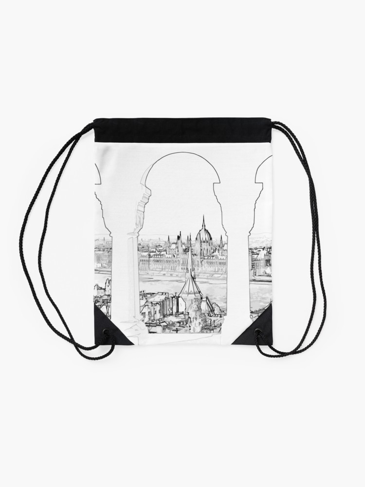 750x1000 Budapest And Hungarian Parliament Drawstring Bag