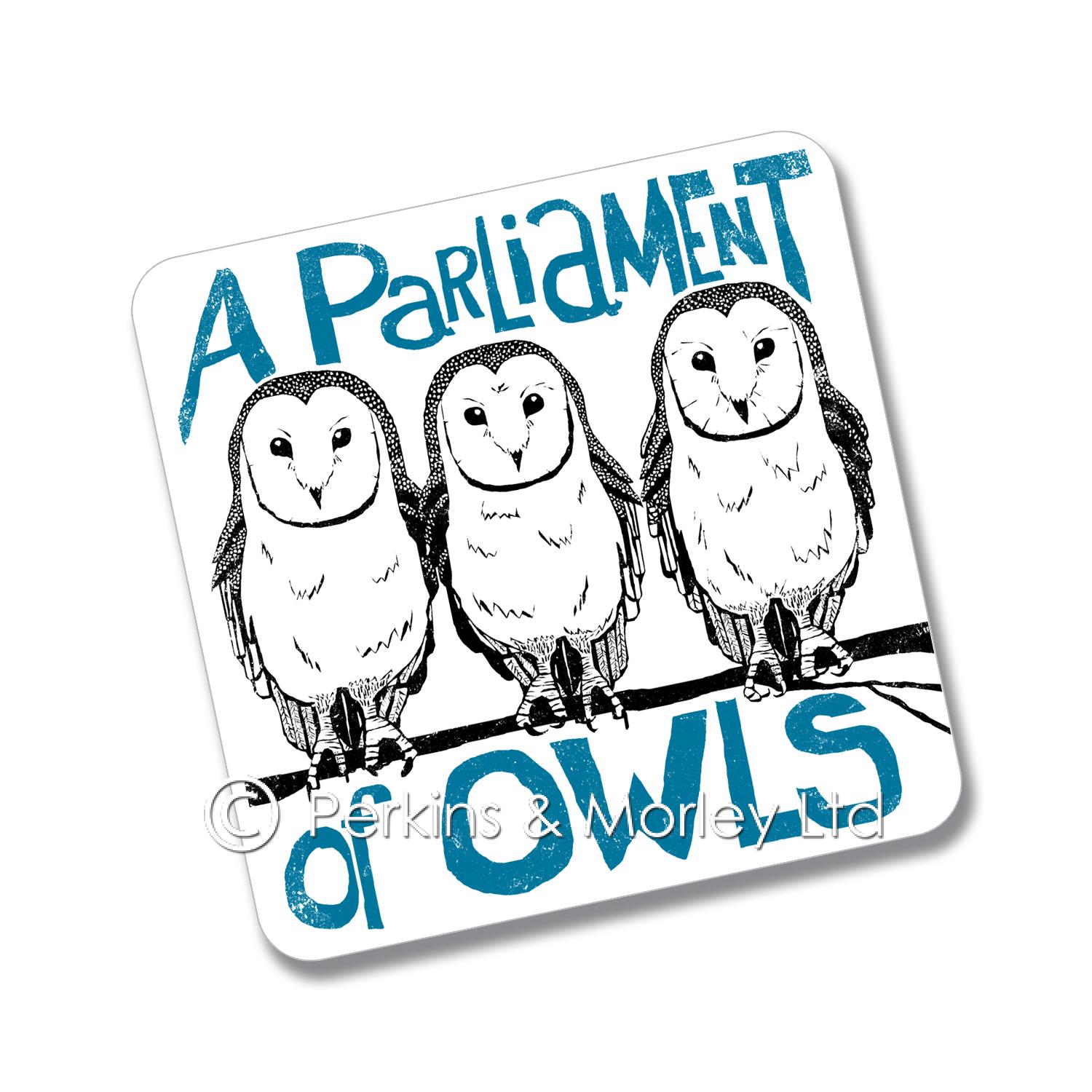 1500x1500 Parliament Of Owls Fridge Magnet