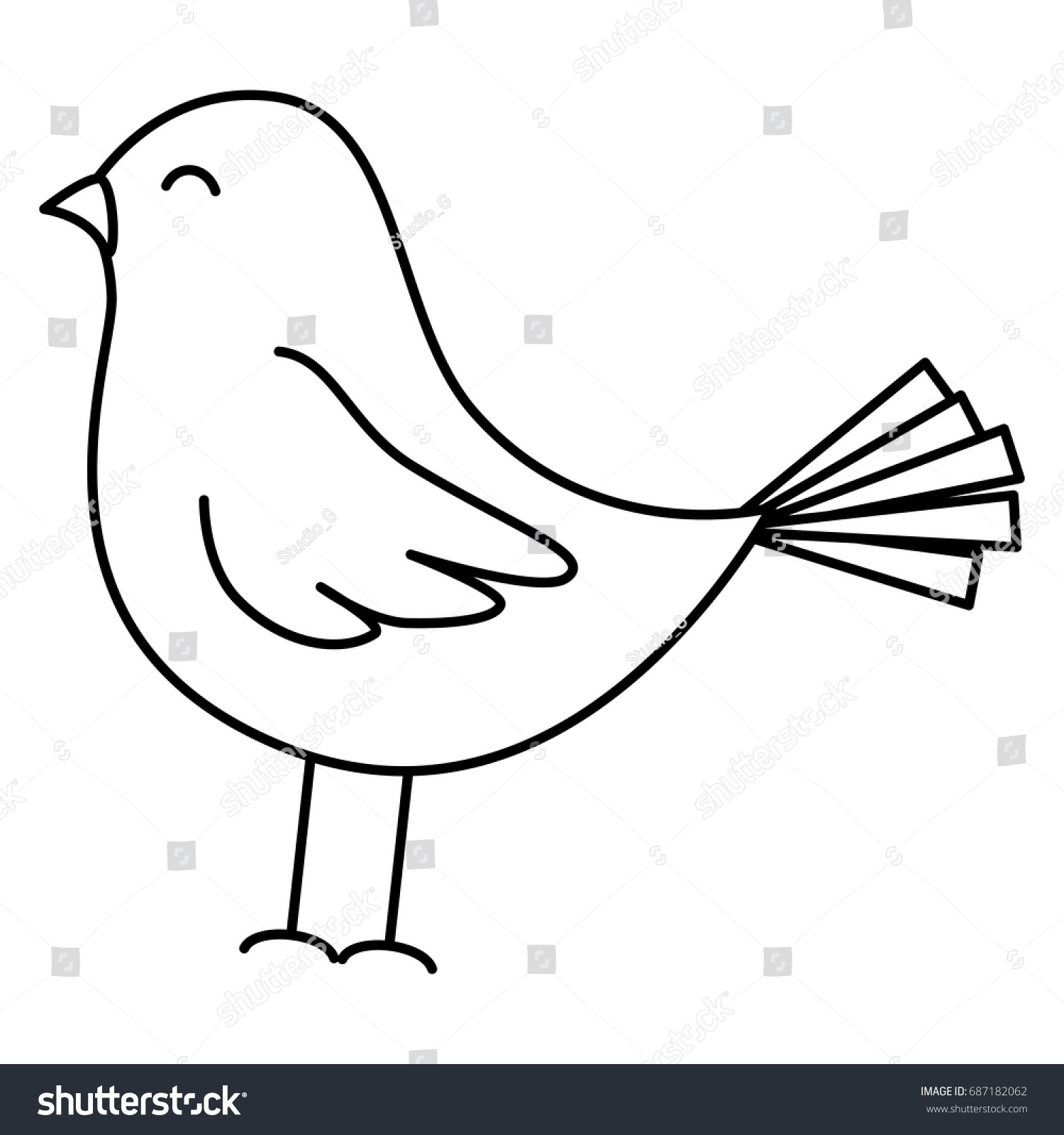 1500x1600 Bird Drawing Easy Parrot Blue Tweety Eagle Cute With Color Dodo