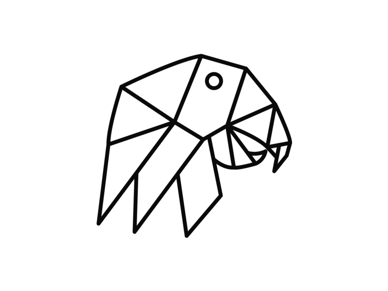 800x600 Parrot Logo Drawing