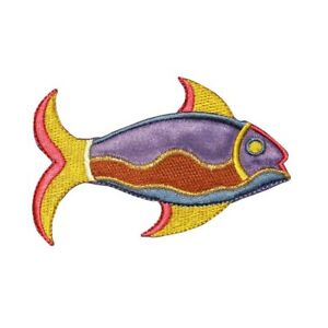 300x300 Tropical Parrot Fish Patch Ocean Swimming Embroidered Iron