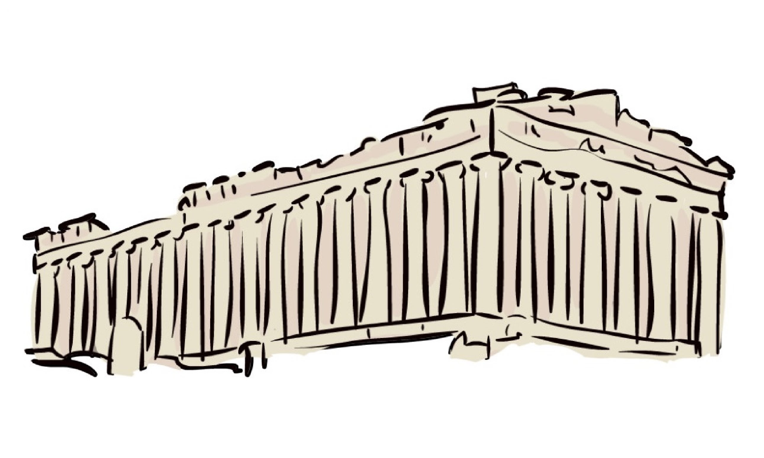 2581x1549 acropolis drawing simple for free download
