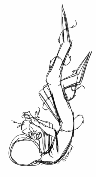 320x590 I Leap, Petals Backtracking My Fall My Partner Is This Trip Will