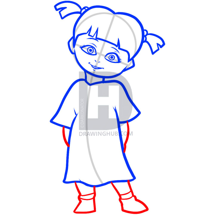 720x720 How To Draw Boo, Boo, Monsters Inc, Step