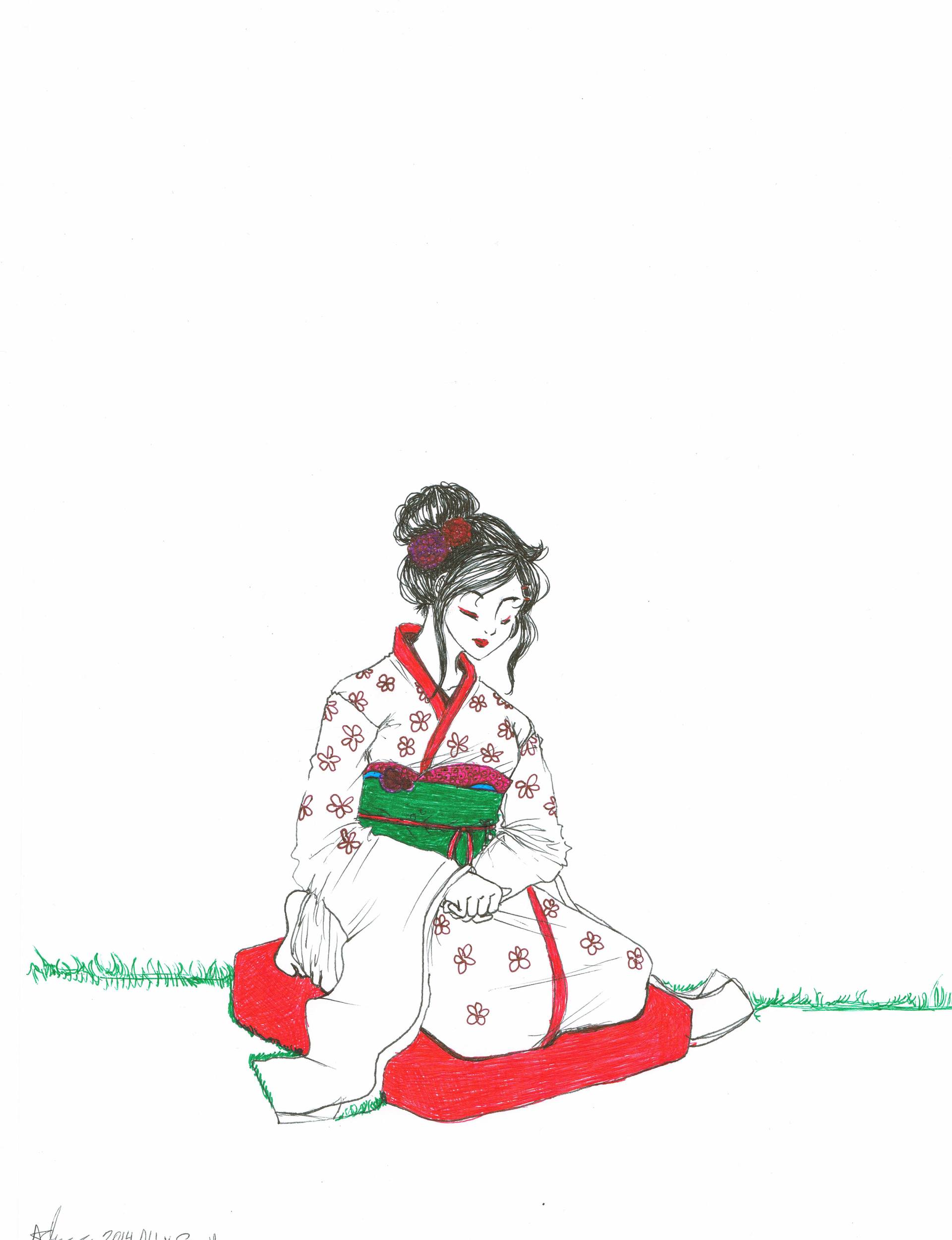 1920x2500 Crimson Tea Party Drawing