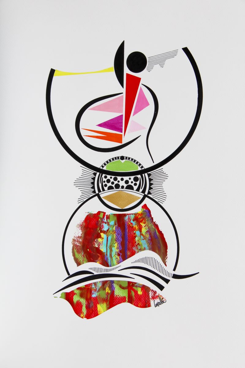 800x1200 La Donna Drawing