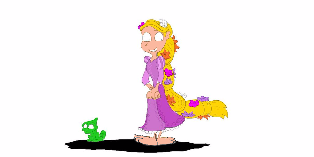 1024x513 Rapunzel And Pascal From Tangled