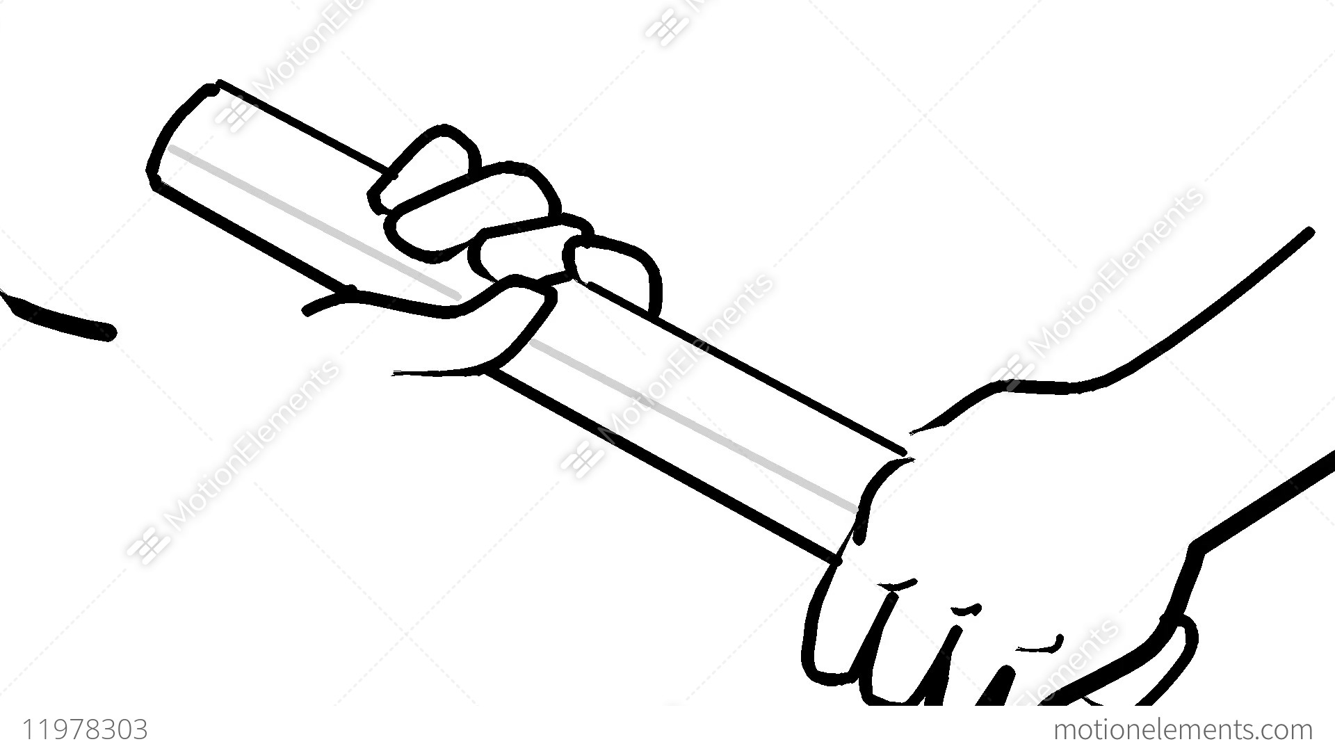 1920x1080 Pass The Baton Stock Animation