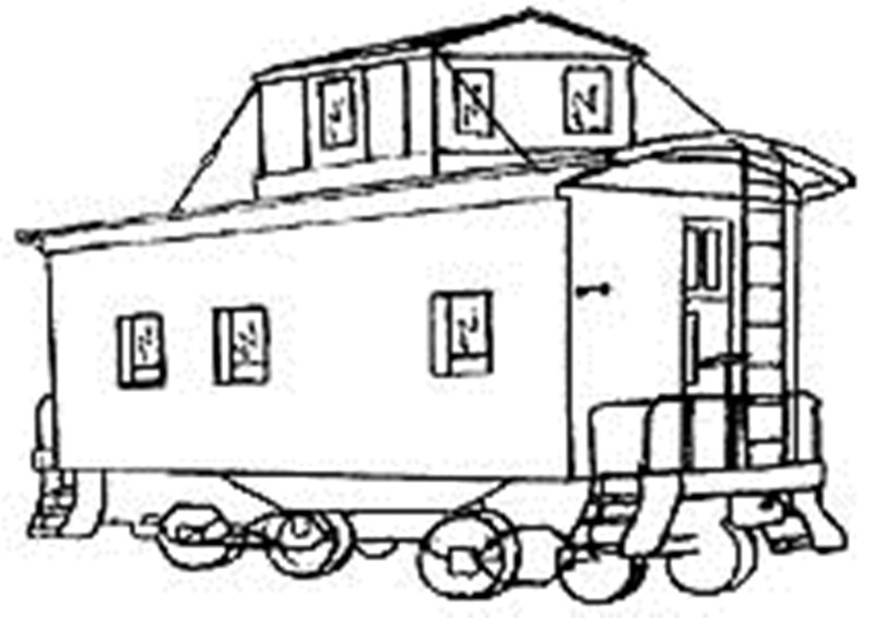 Passenger Train Drawing