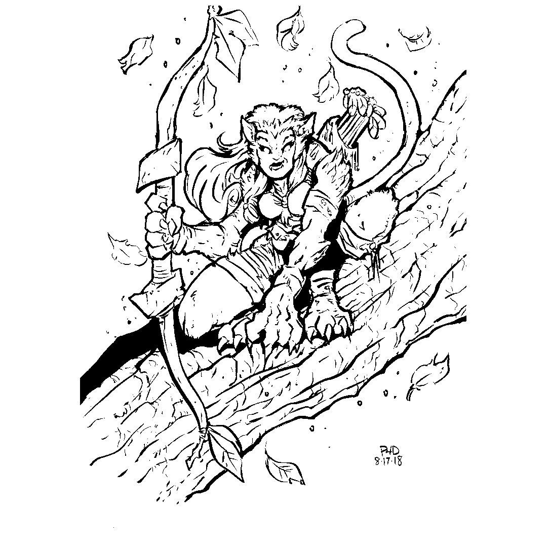 1080x1080 passion drawing on twitter tabaxi druid