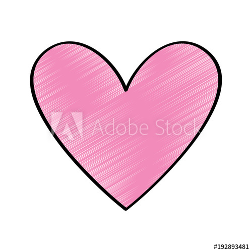 500x500 Love Heart Romance Passion Feeling Vector Illustration Drawing