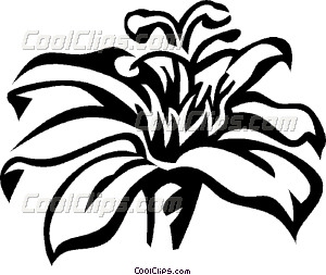 300x253 Passion Flower Vector Clip Art
