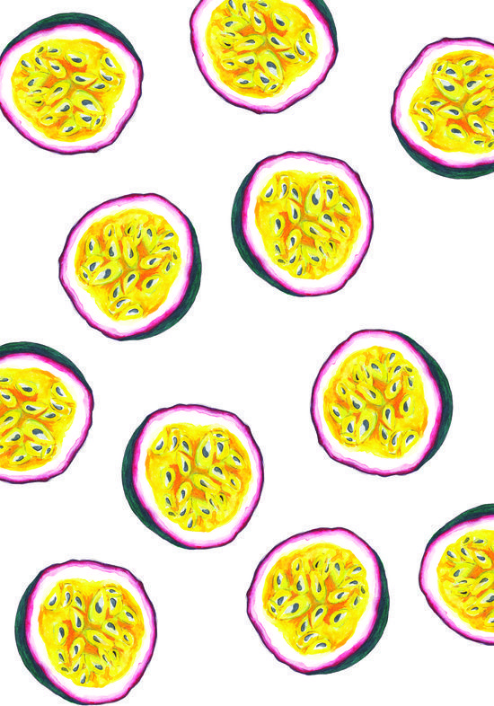550x786 Passion Fruit Art Print