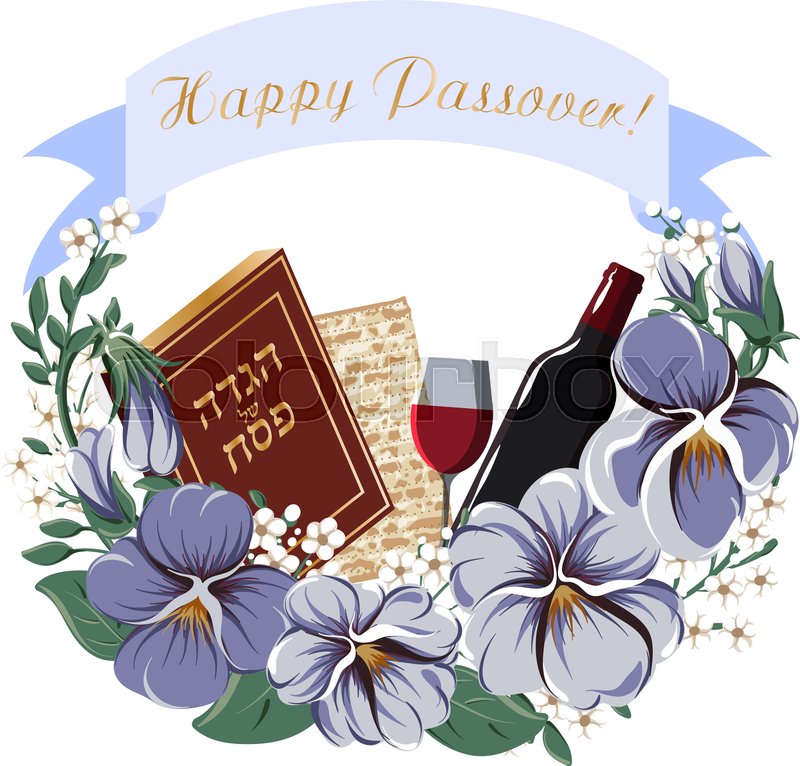 800x766 Greeting Card With Floral Frame, Happy Stock Vector Colourbox