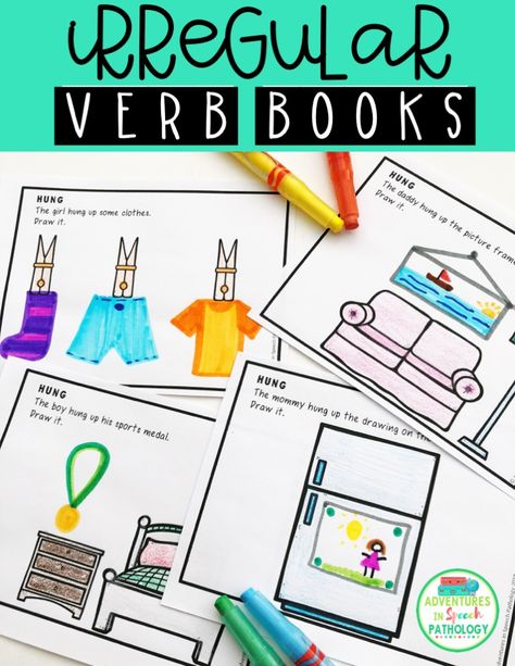 474x613 draw me irregular past tense verb mini books my tpt resources