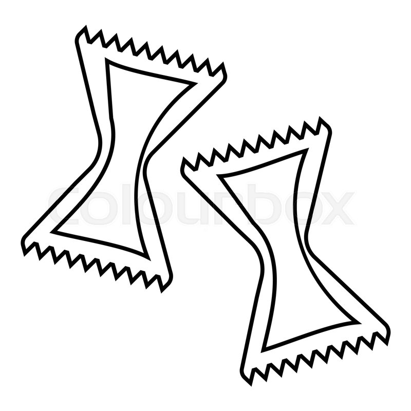 800x800 Pasta Icon Outline Illustration Of Stock Vector Colourbox
