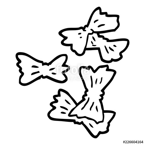 500x500 Line Drawing Cartoon Pasta Shapes Stock Image And Royalty Free