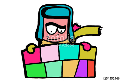 500x334 Drawing To Insert Labels The Boy In The Winter Hat Clothing