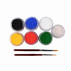 240x240 Face Paint Body Painting Colors Set Brushes Glitter Colored