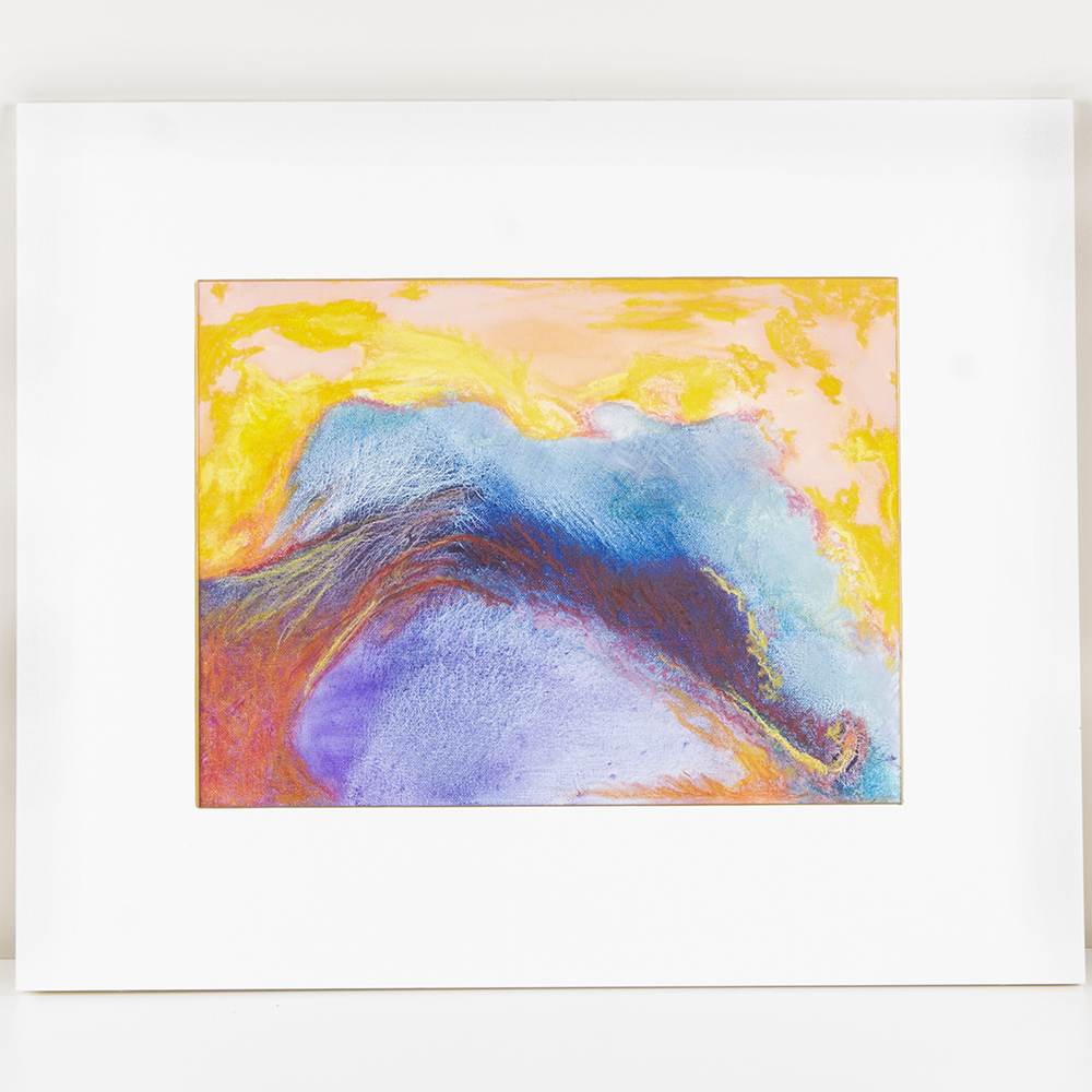 1000x1000 Oil Pastel Drawing On Canvas Board Ebth