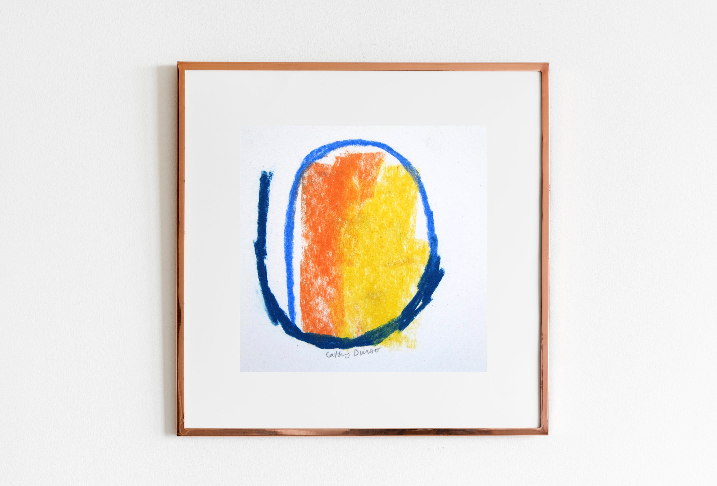 2952x2000 Original Small Abstract Colorful Pastel Drawing Etsy