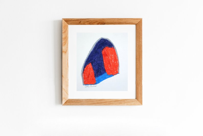 794x530 small brightly colored art on paper oil pastel drawing etsy