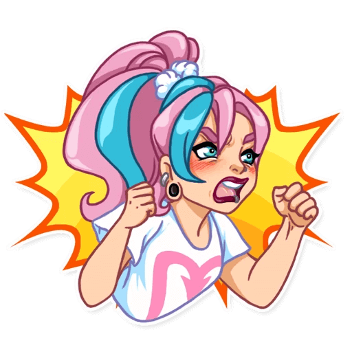 512x512 Pastel Girl Sticker Pack For Telegram