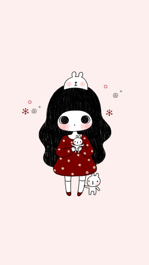 500x889 art, art girl, baby, baby doll, baby girl, background, beautiful